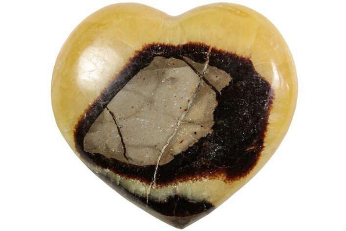 Polished Septarian Heart - Madagascar #205373